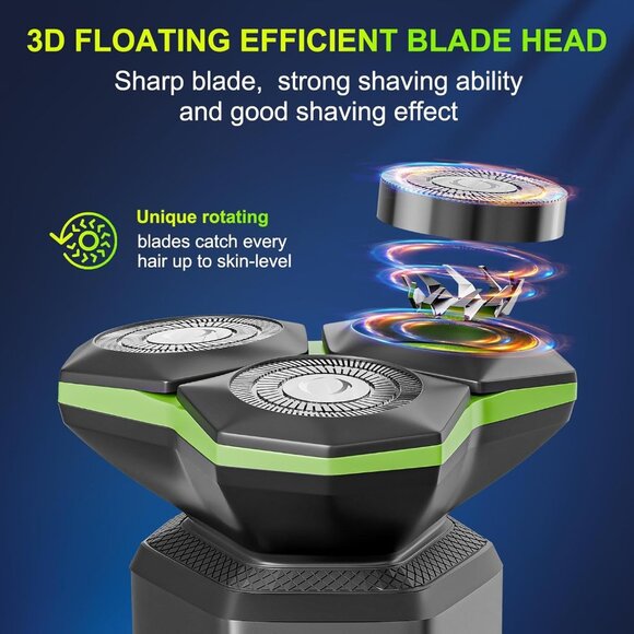 Electric Razor for Men - Electric Shavers for Men with Magnetic Detachable Head - Picture 3 of 8